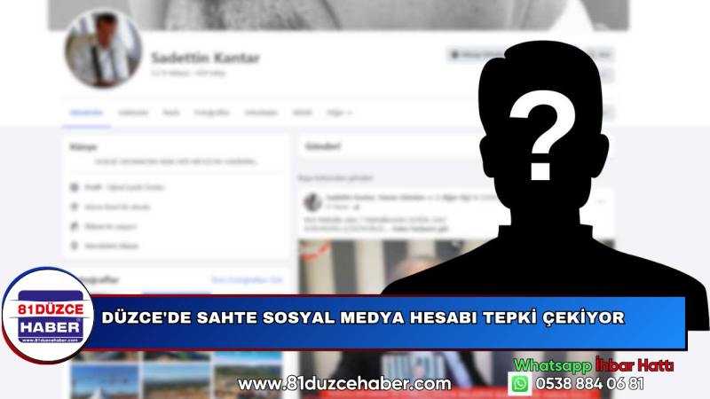 Düzce'de Sahte Sosyal Medya Hesabı Tepki Çekiyor