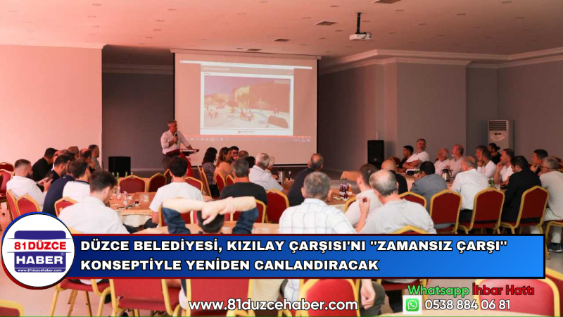 Düzce Belediyesi, Kızılay Çarşısı'nı ''Zamansız Çarşı'' Konseptiyle Yeniden Canlandıracak