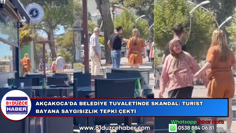 Akçakoca’da Belediye Tuvaletinde Skandal: Turist Bayana Saygısızlık Tepki Çekti