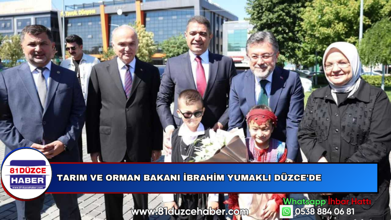 Tarım ve Orman Bakanı İbrahim Yumaklı Düzce'de