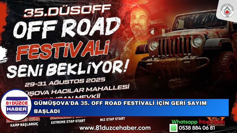 Gümüşova'da 35. Off Road Festivali İçin Geri Sayım Başladı