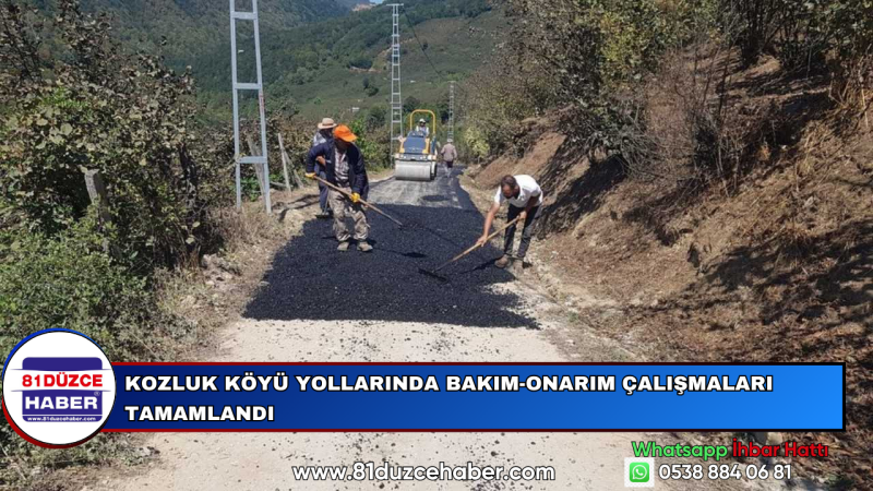 Kozluk Köyü Yollarında Bakım-Onarım Çalışmaları Tamamlandı