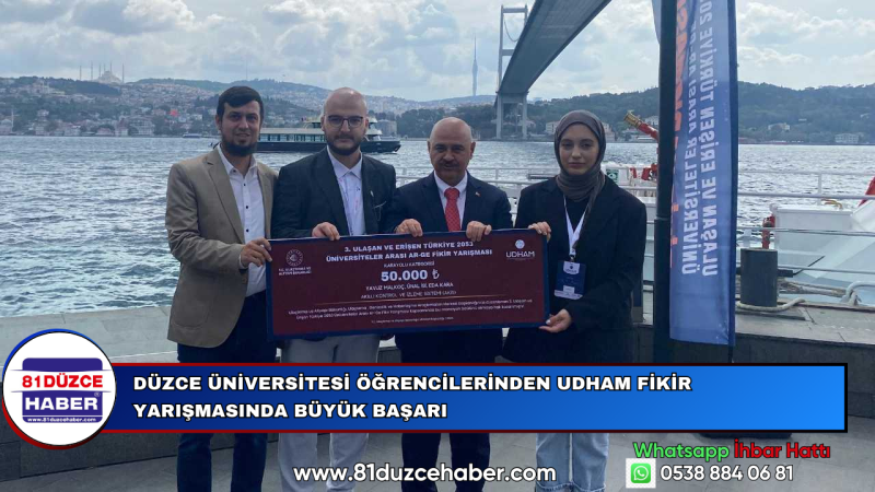 Düzce Üniversitesi Öğrencilerinden UDHAM Fikir Yarışmasında Büyük Başarı