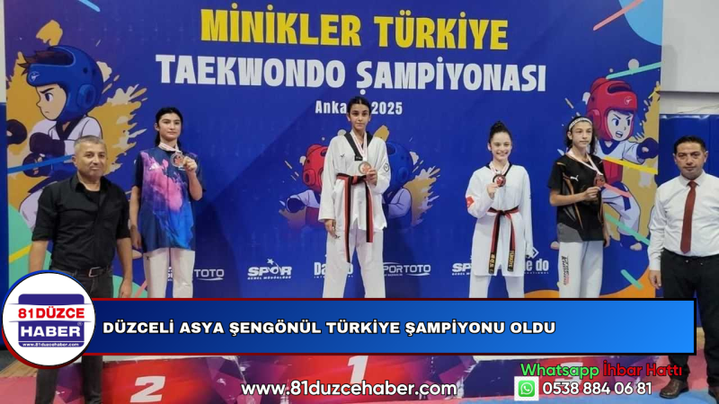 Düzceli Asya Şengönül Türkiye Şampiyonu Oldu