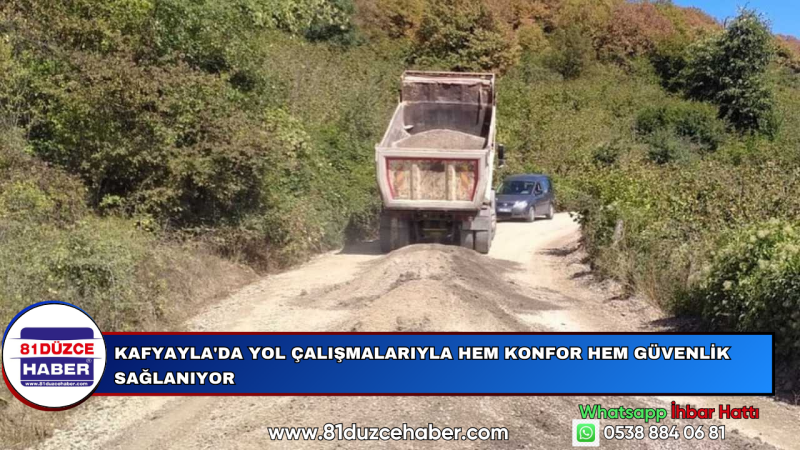 Kafyayla'da Yol Çalışmalarıyla Hem Konfor Hem Güvenlik Sağlanıyor