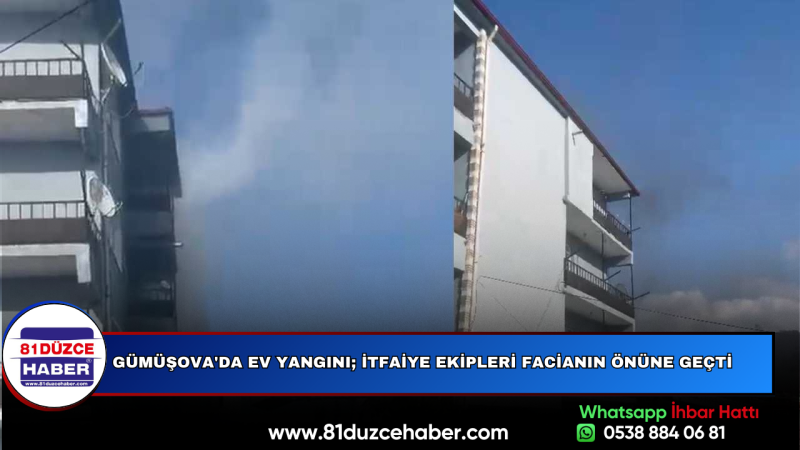 Gümüşova'da Ev Yangını; İtfaiye Ekipleri Facianın Önüne Geçti