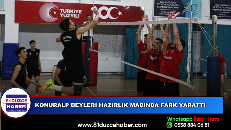Konuralp Beyleri Hazırlık Maçında Fark Yarattı