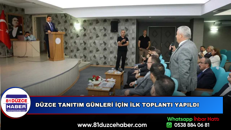 Düzce Tanıtım Günleri İçin İlk Toplantı Yapıldı
