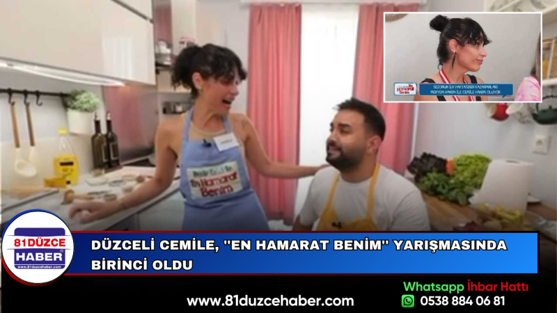 Düzceli Cemile, ''En Hamarat Benim'' Yarışmasında Birinci Oldu