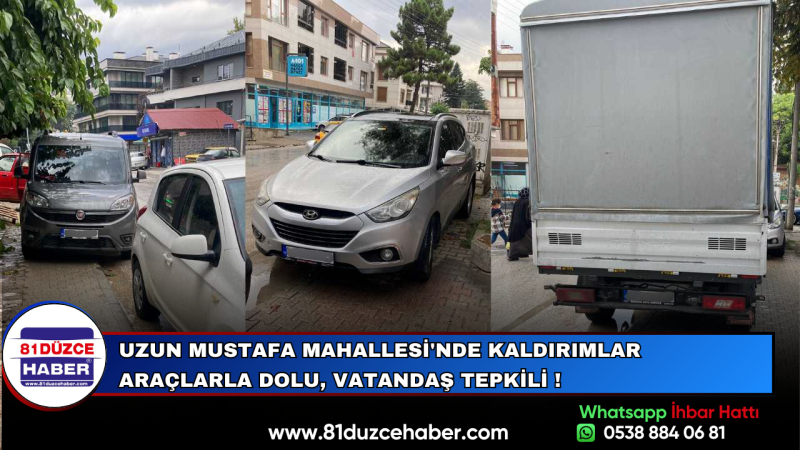 Uzun Mustafa Mahallesi'nde Kaldırımlar Araçlarla Dolu, Vatandaş Tepkili !
