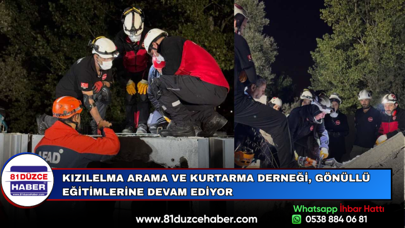 KIZILELMA Arama ve Kurtarma Derneği, Gönüllü Eğitimlerine Devam Ediyor