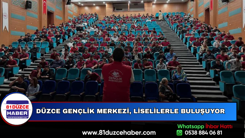 Düzce Gençlik Merkezi, Liselilerle Buluşuyor