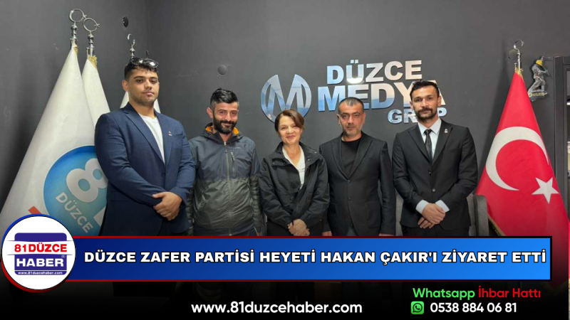 Düzce Zafer Partisi Heyeti Hakan Çakır'ı Ziyaret Etti
