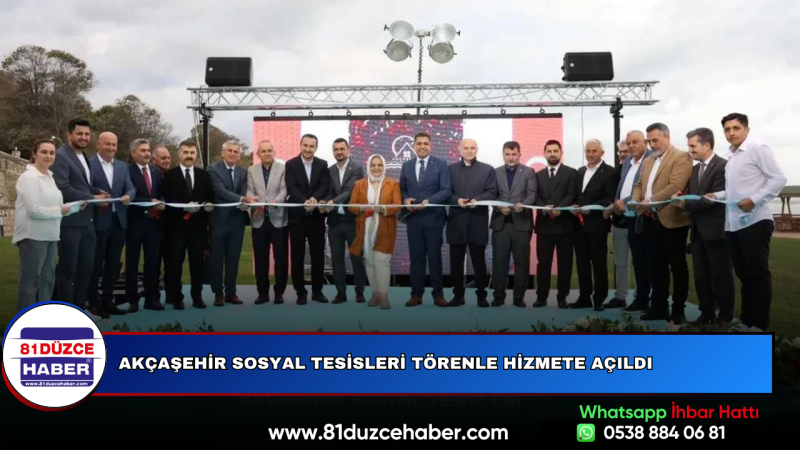 Akçaşehir Sosyal Tesisleri Törenle Hizmete Açıldı