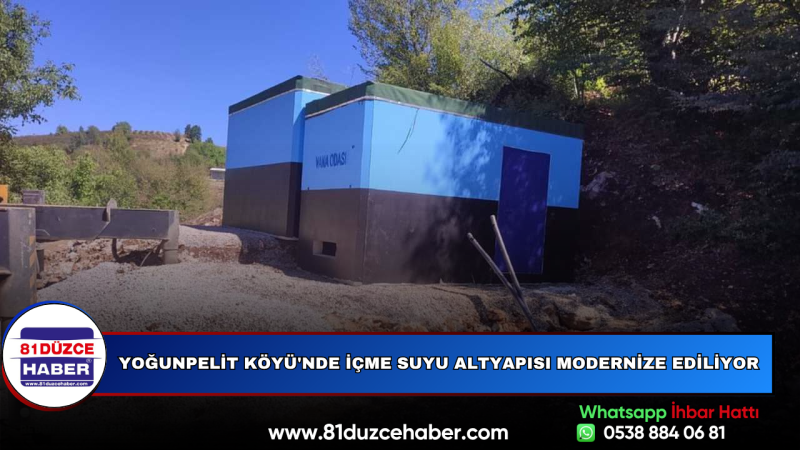 Yoğunpelit Köyü'nde İçme Suyu Altyapısı Modernize Ediliyor