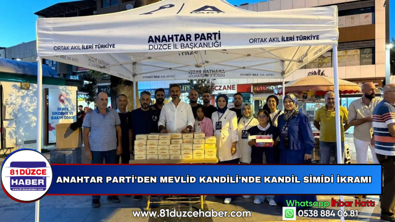 Anahtar Parti'den Mevlid Kandili'nde Kandil Simidi İkramı