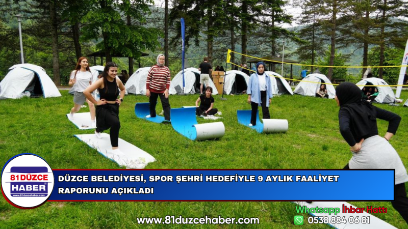Düzce Belediyesi, Spor Şehri Hedefiyle 9 Aylık Faaliyet Raporunu Açıkladı