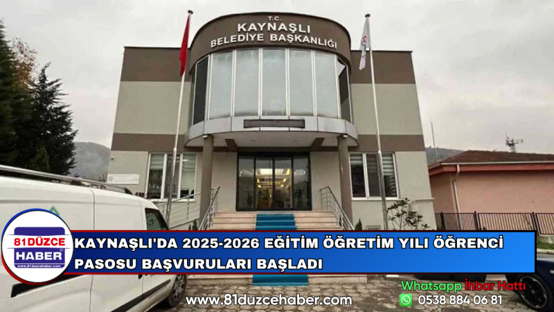 Kaynaşlı'da 2025-2026 Eğitim Öğretim Yılı Öğrenci Pasosu Başvuruları Başladı