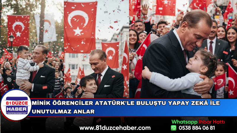 Minik Öğrenciler Atatürk'le Buluştu Yapay Zekâ ile Unutulmaz Anlar