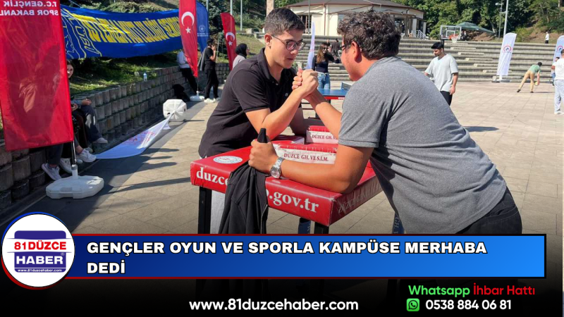 Gençler Oyun ve Sporla Kampüse Merhaba Dedi