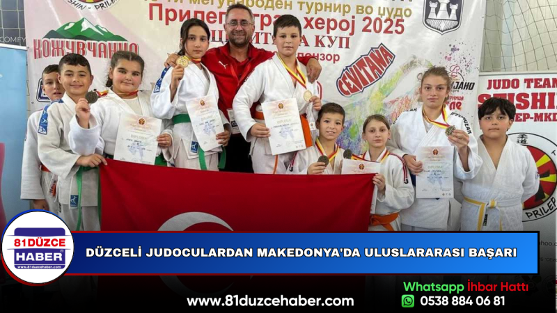 Düzceli Judoculardan Makedonya'da Uluslararası Başarı