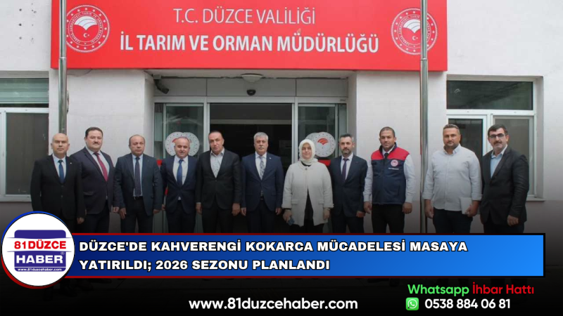 Düzce'de Kahverengi Kokarca Mücadelesi Masaya Yatırıldı; 2026 Sezonu Planlandı