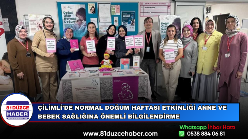 Çilimli'de Normal Doğum Haftası Etkinliği Anne ve Bebek Sağlığına Önemli Bilgilendirme