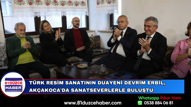 Türk Resim Sanatının Duayeni Devrim Erbil, Akçakoca'da Sanatseverlerle Buluştu