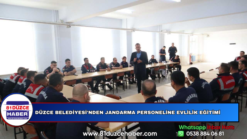Düzce Belediyesi'nden Jandarma Personeline Evlilik Eğitimi