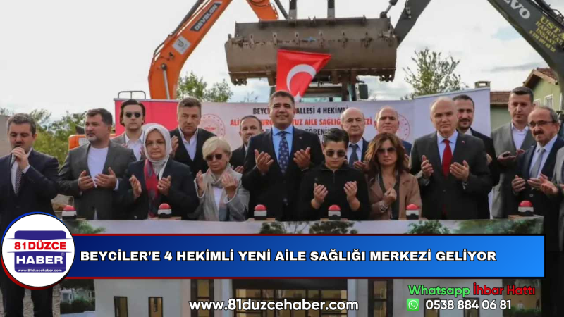 Beyciler'e 4 Hekimli Yeni Aile Sağlığı Merkezi Geliyor