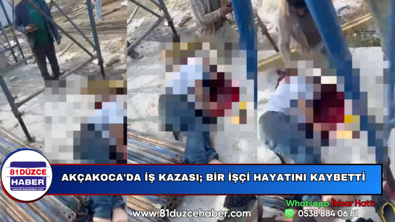 Akçakoca'da İş Kazası; Bir İşçi Hayatını Kaybetti
