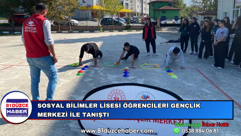 Sosyal Bilimler Lisesi Öğrencileri Gençlik Merkezi ile Tanıştı