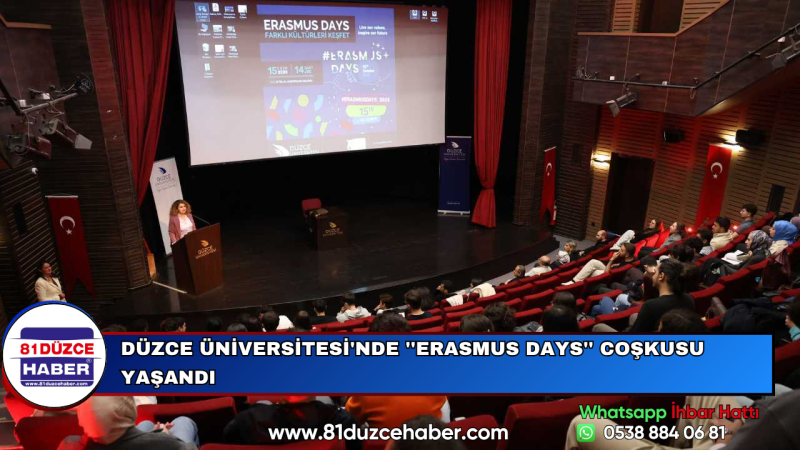 Düzce Üniversitesi'nde ''Erasmus Days'' Coşkusu Yaşandı
