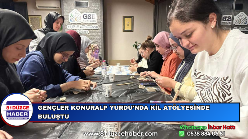 Gençler Konuralp Yurdu'nda Kil Atölyesinde Buluştu