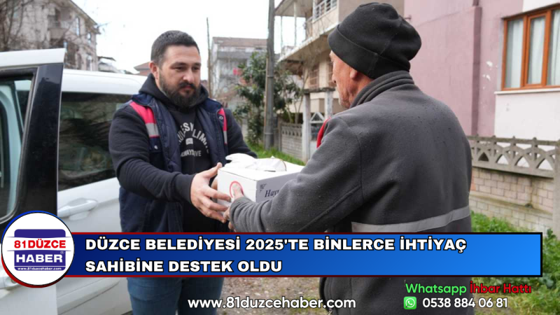 Düzce Belediyesi 2025'te Binlerce İhtiyaç Sahibine Destek Oldu