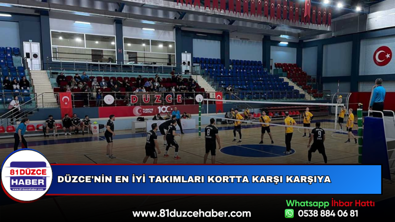 Düzce'nin En İyi Takımları Kortta Karşı Karşıya
