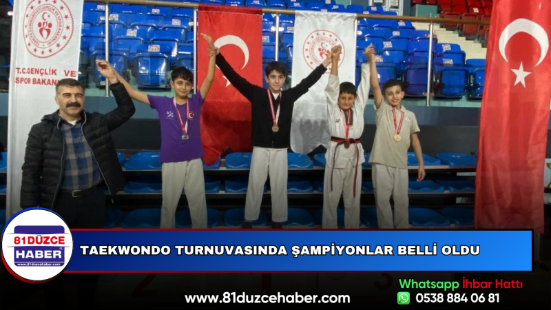 Taekwondo Turnuvasında Şampiyonlar Belli Oldu