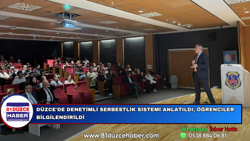 Düzce'de Denetimli Serbestlik Sistemi Anlatıldı, Öğrenciler Bilgilendirildi