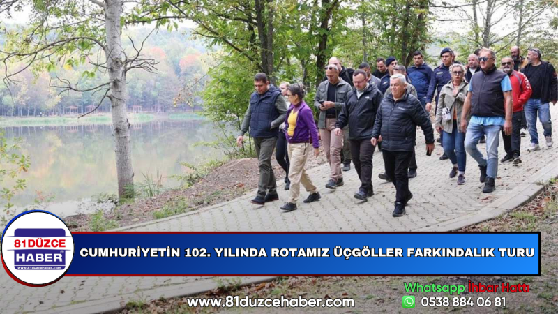Cumhuriyetin 102. Yılında Rotamız Üçgöller Farkındalık Turu