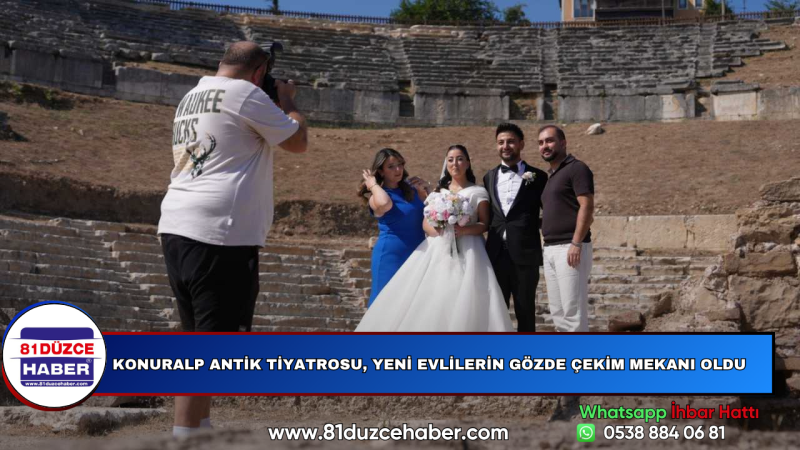 Konuralp Antik Tiyatrosu, Yeni Evlilerin Gözde Çekim Mekanı Oldu