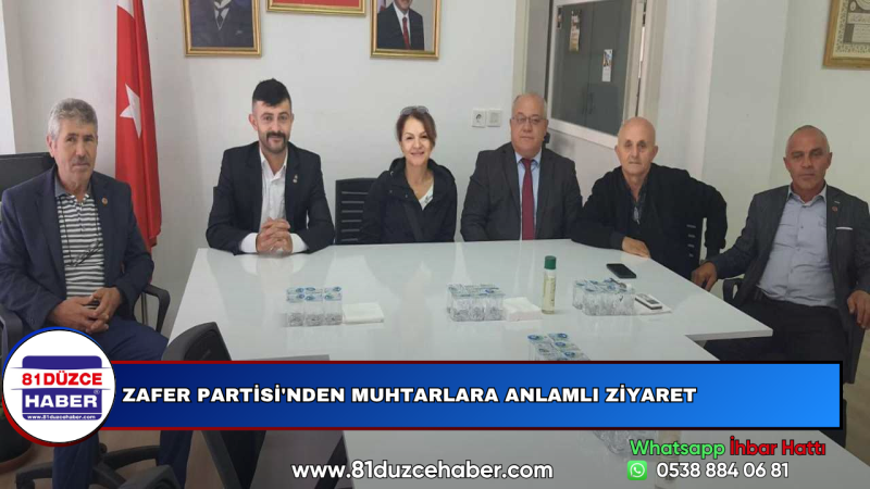 Zafer Partisi'nden Muhtarlara Anlamlı Ziyaret