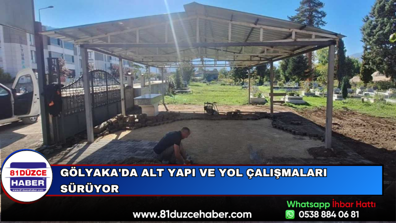 Gölyaka'da Alt Yapı ve Yol Çalışmaları Sürüyor