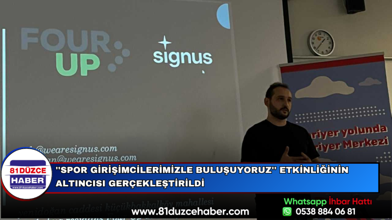 ''Spor Girişimcilerimizle Buluşuyoruz'' Etkinliğinin Altıncısı Gerçekleştirildi