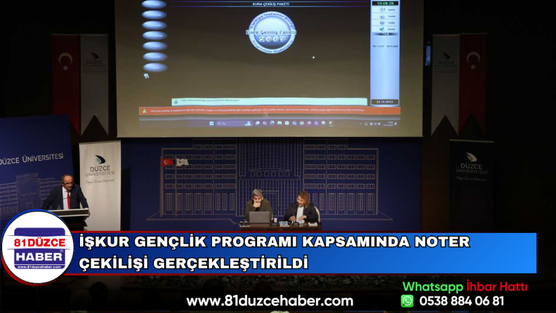 İŞKUR Gençlik Programı Kapsamında Noter Çekilişi Gerçekleştirildi