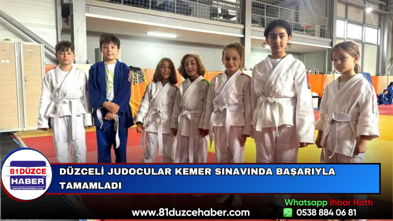 Düzceli Judocular Kemer Sınavında Başarıyla Tamamladı