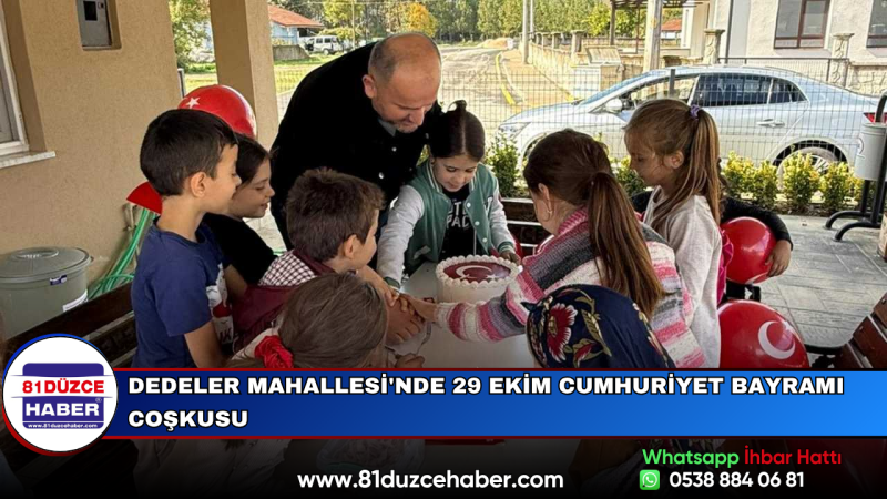 Dedeler Mahallesi'nde 29 Ekim Cumhuriyet Bayramı Coşkusu