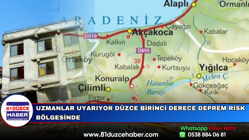 Uzmanlar Uyarıyor Düzce Birinci Derece Deprem Risk Bölgesinde