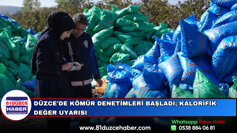 Düzce'de Kömür Denetimleri Başladı; Kalorifik Değer Uyarısı
