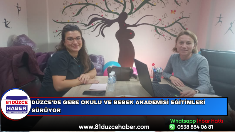 Düzce'de Gebe Okulu ve Bebek Akademisi Eğitimleri Sürüyor