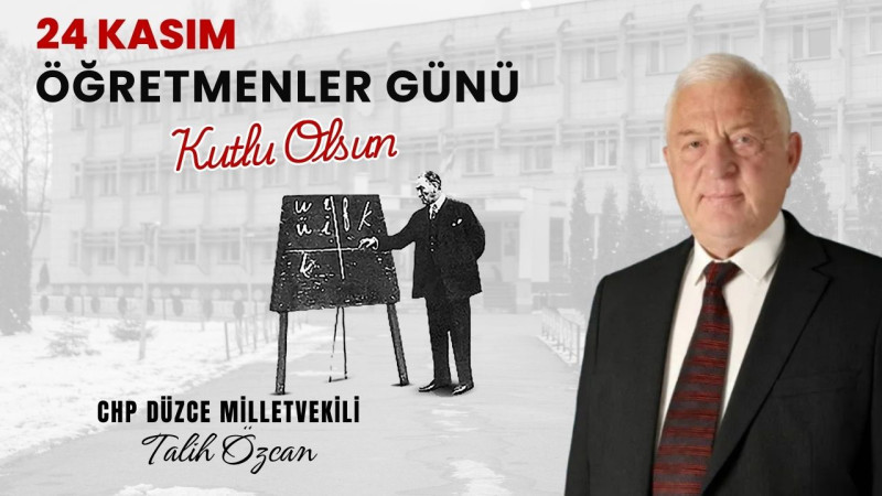 TALİH ÖZCAN 24 KASIM REKLAM İLANI